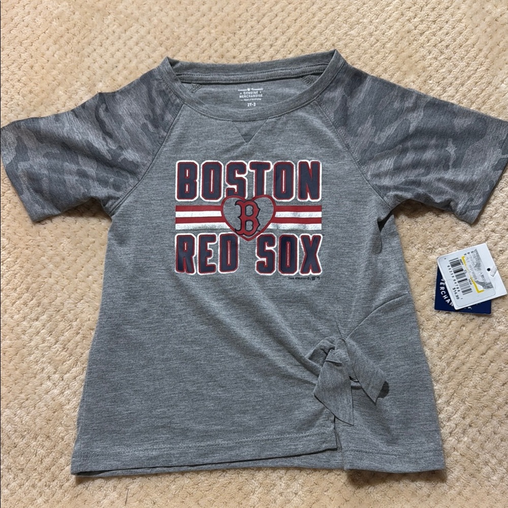 MLB Boston Red Sox Gray Kids Tee